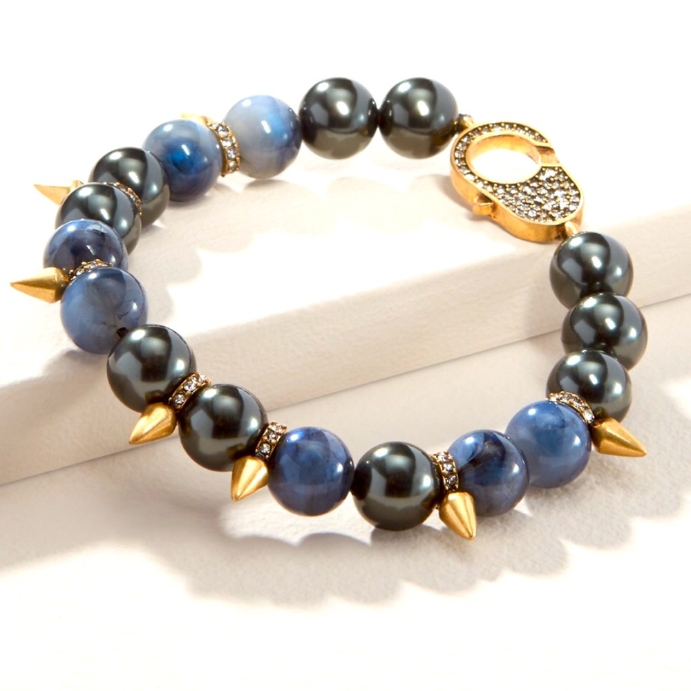 Stella and Dot | Renegade Beaded Stretch Bracelet - Picture 2 of 6